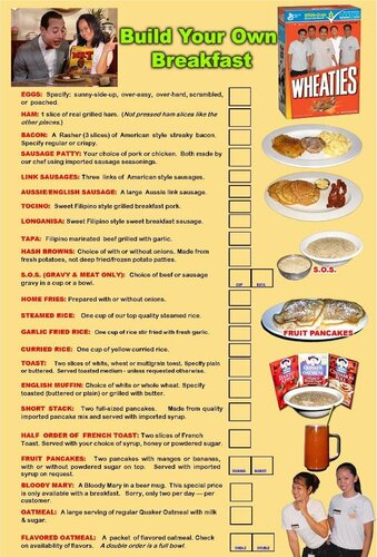 Build Your Own Breakfast in Margarita Station