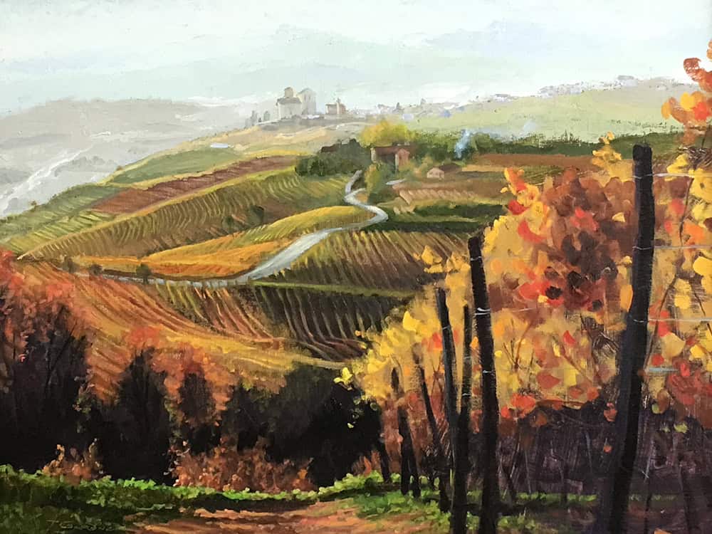 Tom Gardner "Italian Vineyard" 18x24 oil $1,800.
