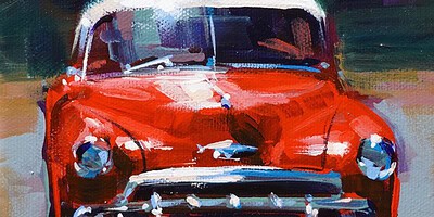 Richell Castellón "XS 20" 6x6 original acrylic on gallery wrapped canvas $120. SOLD