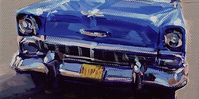 Richell Castellón "XS 22" 6x6 original acrylic on gallery wrapped canvas $120. SOLD