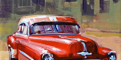 Richell Castellón "XS 23" 6x6 original acrylic on gallery wrapped canvas $120. SOLD