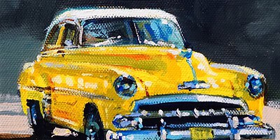 Richell Castellón "XS 29" 6x6 original acrylic on gallery wrapped canvas $120. SOLD