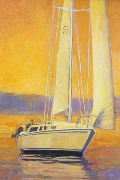 Brian Hart "Golden Hour" 10x8 acrylic $810.