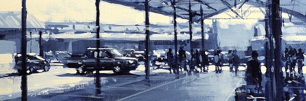 Richell Castellón "SYR 1" original 11x14 acrylic painting on gallery wrapped canvas $385. INQUIRE