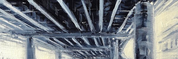 Richell Castellón "SYR 10" original 14x11 acrylic painting on gallery wrapped canvas $385. INQUIRE