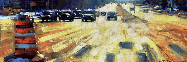 Richell Castellón "SYR 12" original 11x14 acrylic painting on gallery wrapped canvas $385. INQUIRE