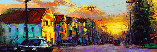Richell Castellón "SYR 5" original 11x14 acrylic painting on gallery wrapped canvas $385. INQUIRE