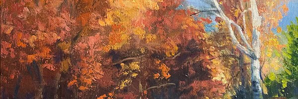 Tom Gardner "The Road Home" original 20x16 oil $1,600. 🔴SOLD