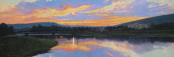 Brian M. Hart "Crystal Sunset" original 24x30 oil painting $2,450. 🔴SOLD
