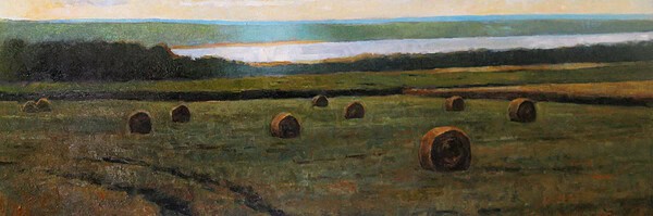Brian M. Hart "Shining Though - Seneca Lake" original 16x20 oil painting $1,750. 🔴SOLD