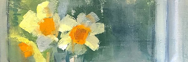 Ileen Kaplan "Daffodils and Crayons" 8x10 oil $425. 🔴SOLD