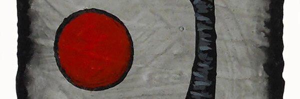 GC Myers "Look Back" 4x2 acrylic/paper 🔴SOLD