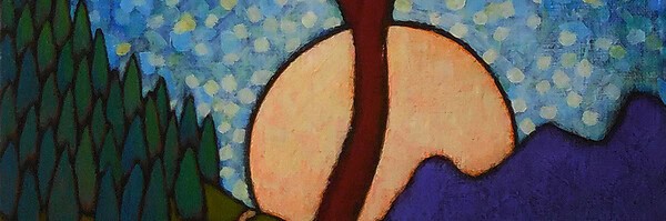 GC Myers "The Natural" original 24x12 acrylic painting on canvas 🔴SOLD