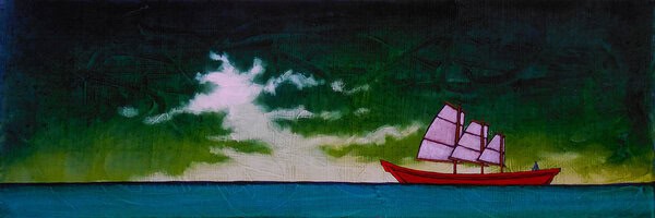 GC Myers "To the Far Reaches" 8x24 acrylic/canvas 🔴SOLD
