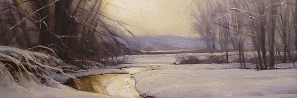 Martin A. Poole "First Melt" 14x17 oil 🔴SOLD