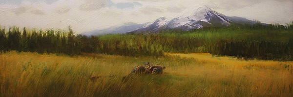 Martin A. Poole "Red" 18x24 oil INQUIRE