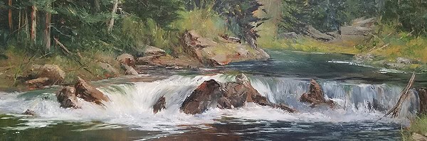 Judy Soprano "On the Way to Genesee River" 24x30 oil $1,400. SOLD