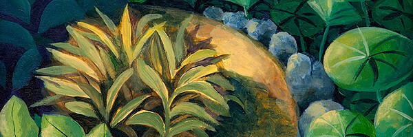 Wynn Yarrow "Garden Path" 10x8 acrylic $450. INQUIRE