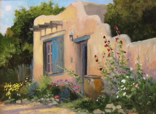 Tom Gardner "Santa Fe Home" 18x24 oil $1,800.