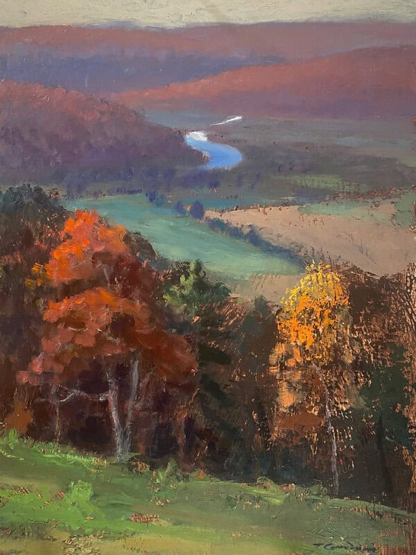 Tom Gardner "Big Flats" (View from Harris Hill) original 16x12 oil $1,200.