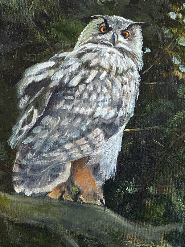 Tom Gardner "Night Stalker" 14x11 oil $975.