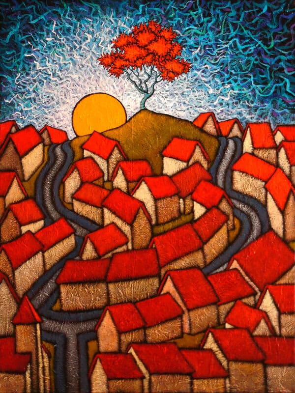 GC Myers "Breaking Joy" original 24x18 acrylic painting on canvas $ Inquire