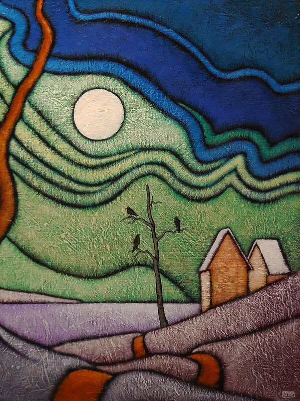 GC Myers "In Stillness and Rhythm" original 24x24 acrylic painting on canvas $ Inquire