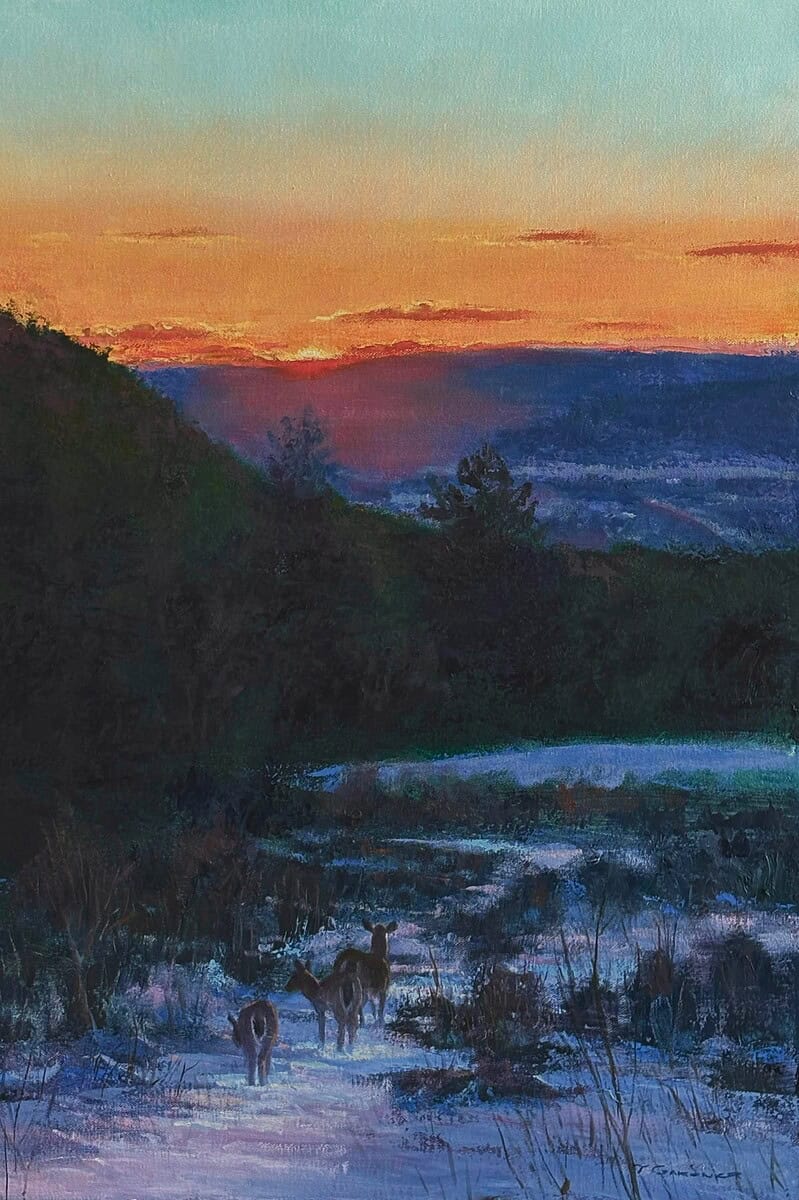 Tom Gardner "The Edge of Night" original 30x24 oil $2,600.