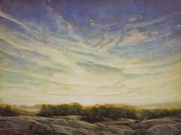 Martin A. Poole "Big World" original 9x12 oil painting $1,430.*