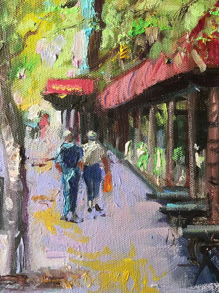 Bruce Baxter "Fall Gold" 8x6 oil $200.