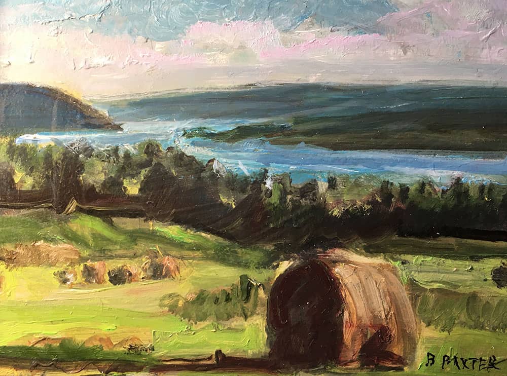 Bruce Baxter "July Bluff I" 6x8 oil $300.