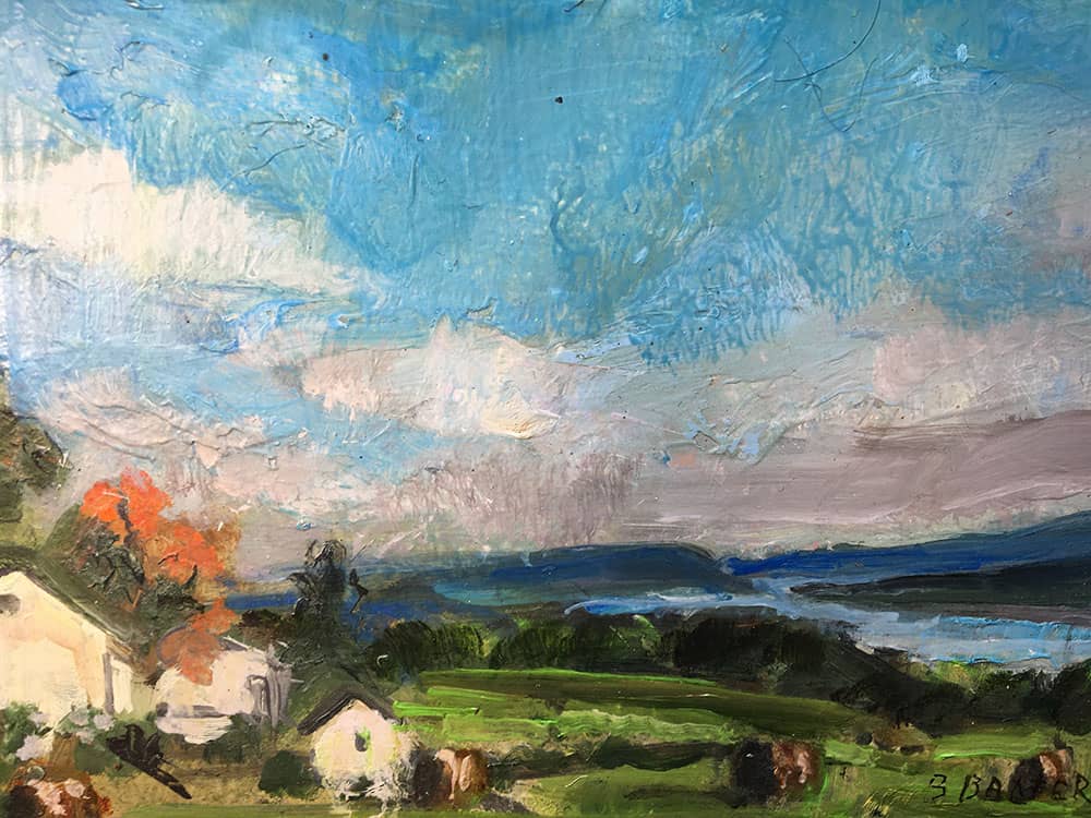 Bruce Baxter "July Bluff II" 6x8 oil $300. SOLD