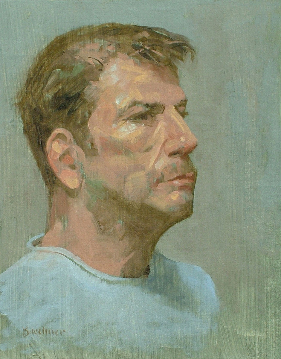 Thomas S. Buechner "AJ Profile" 14x11 oil $2,570.