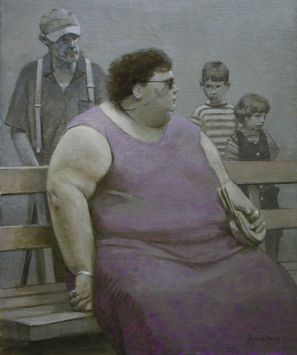 Thomas S. Buechner "Beerfest" 24x20 oil $4,490.