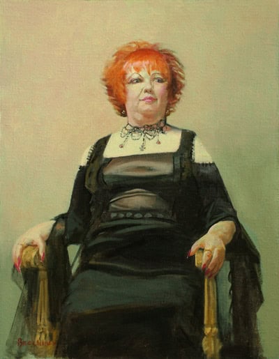 Thomas S. Buechner "Sonia Riegle" 18x14 oil $3,170.