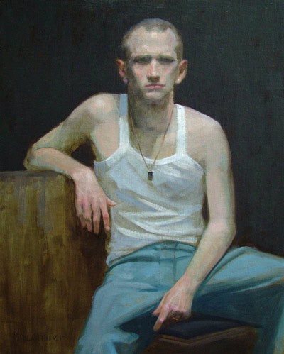 Thomas S. Buechner "Joshua Ayers" 20x16 oil framed $3,390.