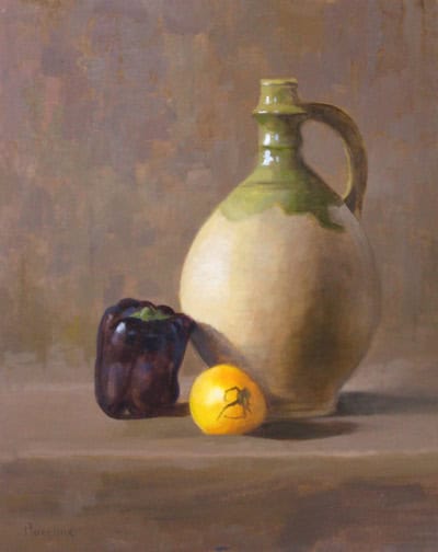 Thomas S. Buechner "Clyde’s Jug" (Clyde Aspevig) 20x16 oil $3,390.