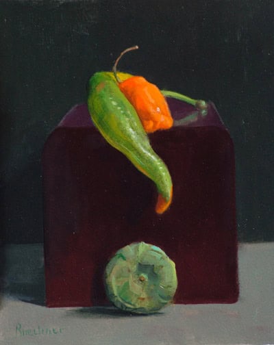 Thomas S. Buechner "Longing Pepper" 10x8 oil $1,970.