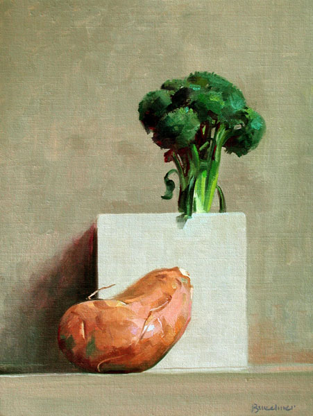 Thomas S. Buechner "Lust" 16x12 unframed oil $2,860.