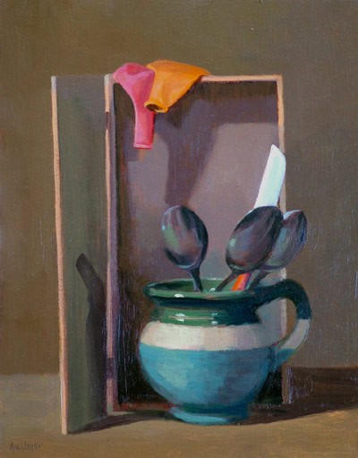 Thomas S. Buechner "Spoon Jar" 14x11 oil $2,570.