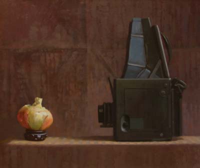 Thomas S. Buechner "The Sitting (Camera and Onion)" 20x24 oil $4,490.