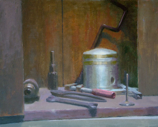 Thomas S. Buechner "Tools" 16x20 oil $3,390.