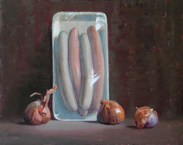 Thomas S. Buechner "Window Shopping" 11x14 oil $2,570. framed