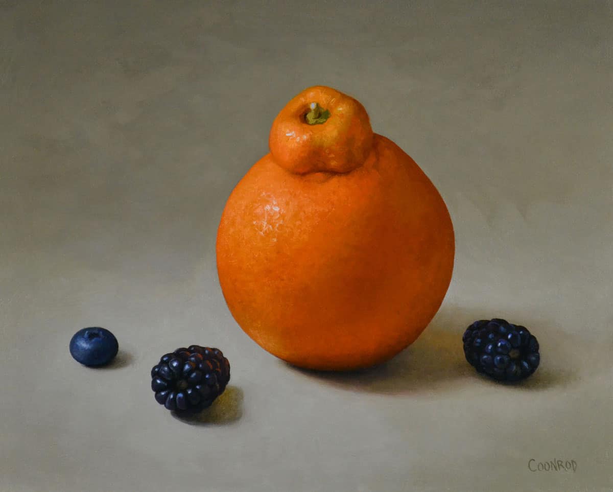 Trish Coonrod "Sumo Mandarin and Berries" 8x10 oil $1,450. SOLD