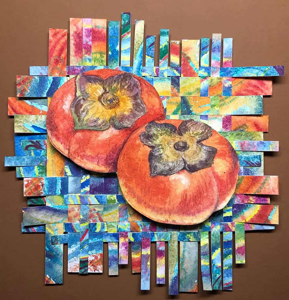 Cynthia Cratsley "Persimmons" 11x9 watercolor $160.