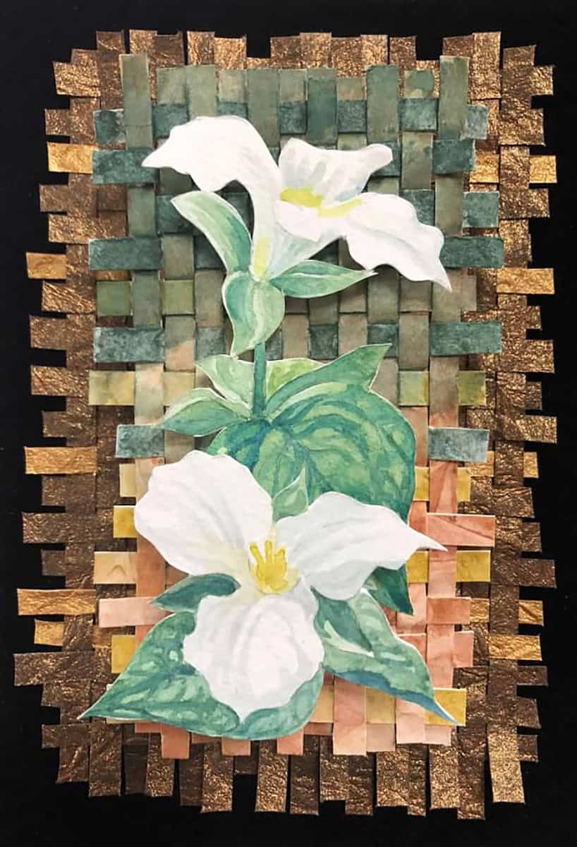 Cynthia Cratsley "Trillium" 8x6 watercolor $130.