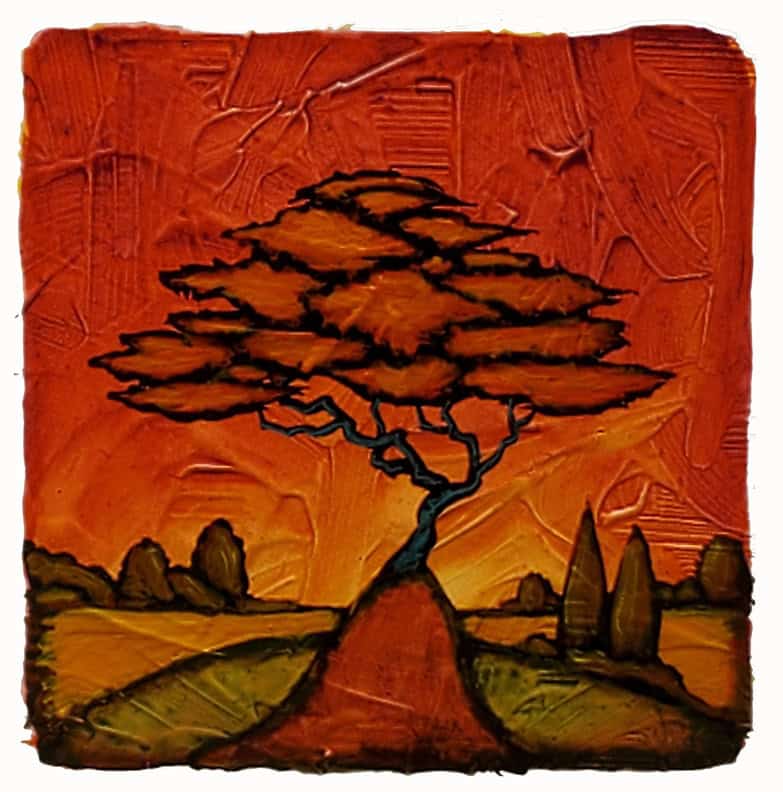 GC Myers "All in All" 3x3 acrylic/paper $ Inquire