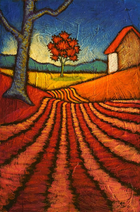 GC Myers "Come Into the Clearing" 6x4 acrylic/panel $ Inquire SOLD