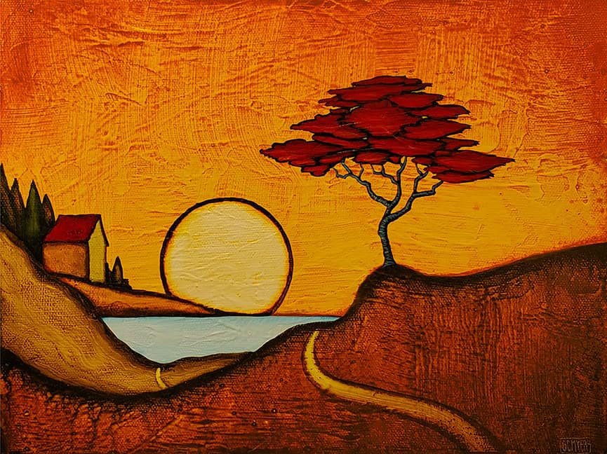 GC Myers "In the Beginning" 9x12 acrylic/canvas SOLD