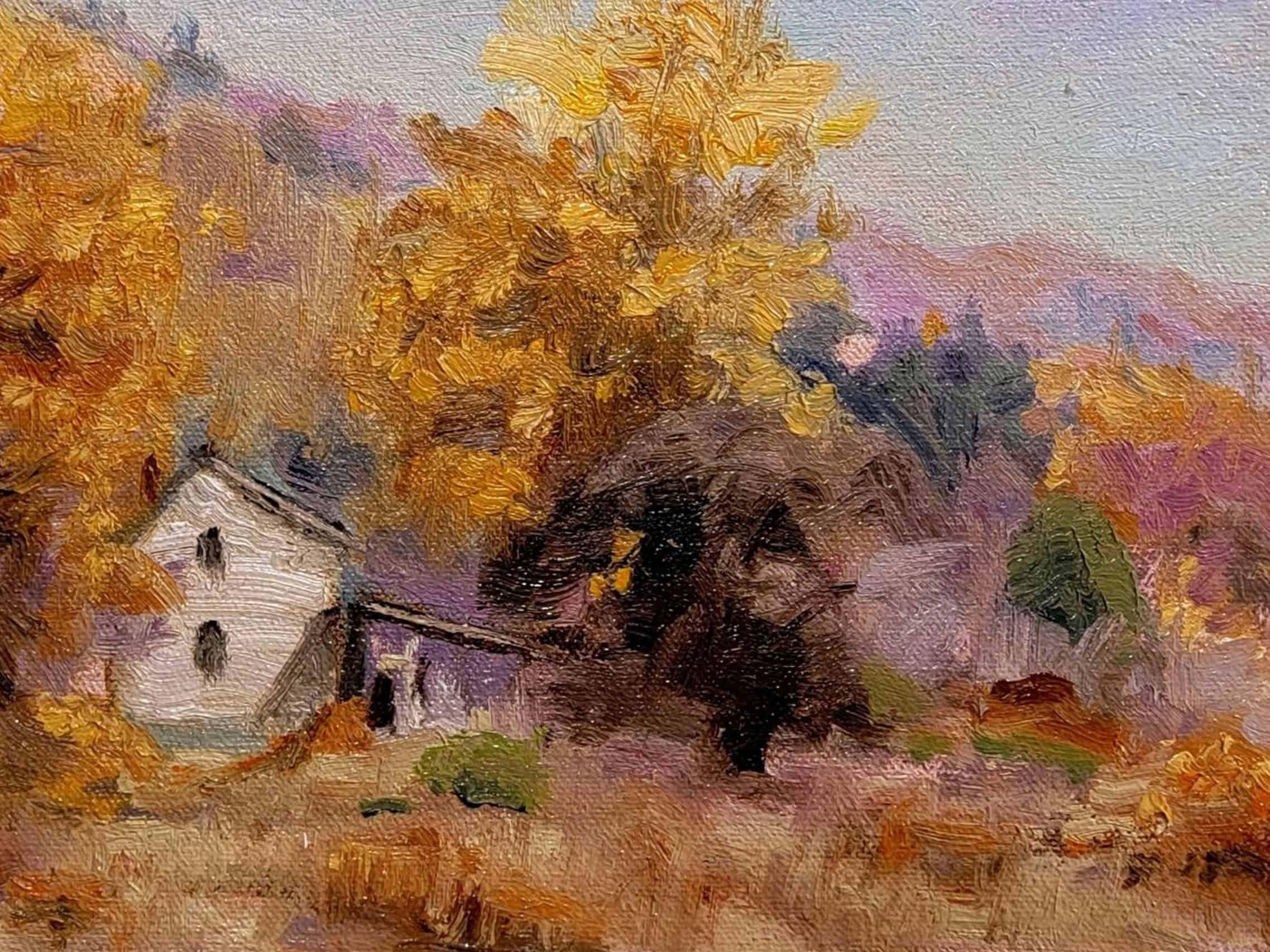 James Ramsdell "Fall Gold" 6x8 oil $250. SOLD